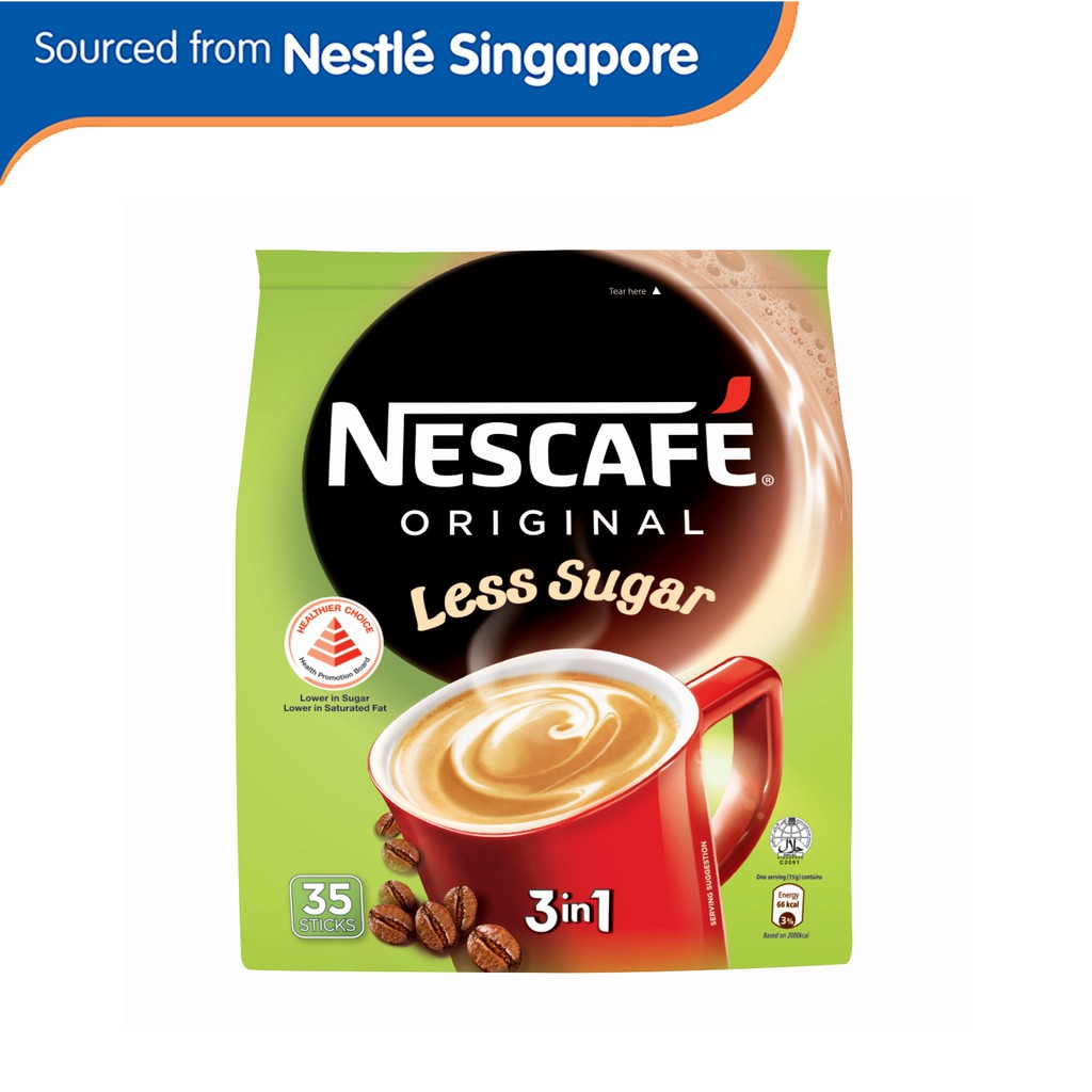 Nescafe 3in1 Instant Coffee 25 Less Sugar (35 x 15g) Shopee Singapore