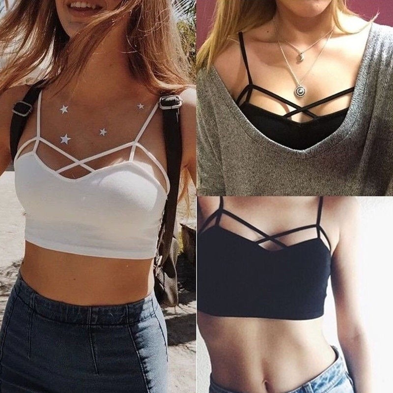 white bustier crop