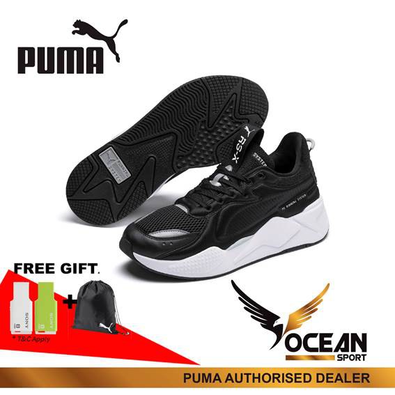 white and black pumas men's