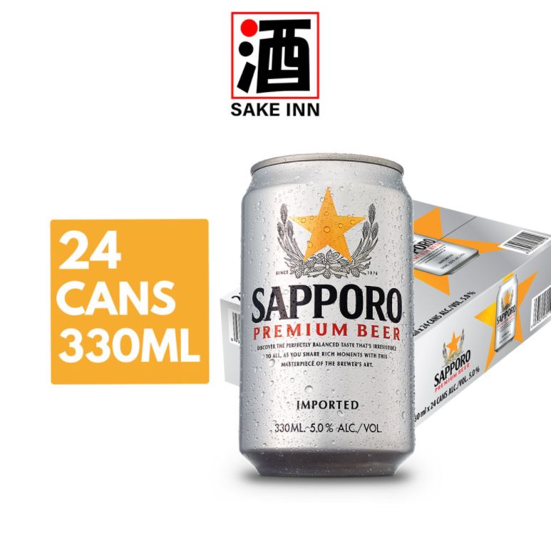 [Bundle of 24] Sapporo Premium Can Beer 330ml x 24cans (Expiry Jan 22