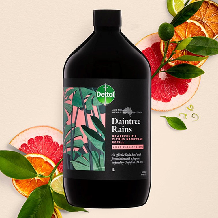 Dettol Australian Heartland Collection Daintree Rains Grapefruit Citrus