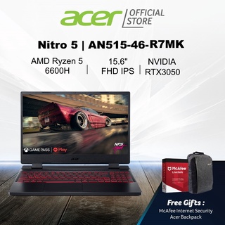 [Ryzen 5 6600H and NVIDIA RTX3050] Acer Nitro 5 AN515-46-R7MK 15.6 Inches FHD IPS 144Hz Gaming Laptop
