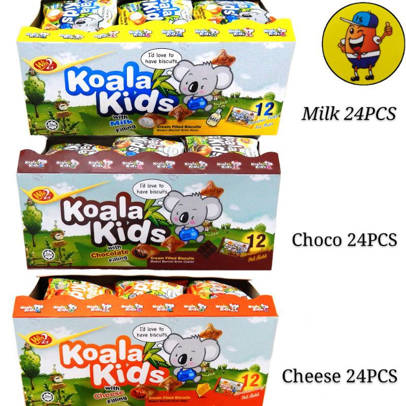 Malaysia] 24 Pcs Win2 Win Win Koala Kids 16g Each HALAL