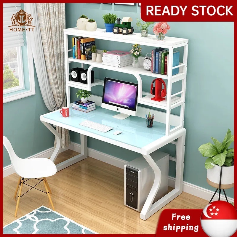 Modern Study Table With Bookshelf Study Desk Computer Table Combination