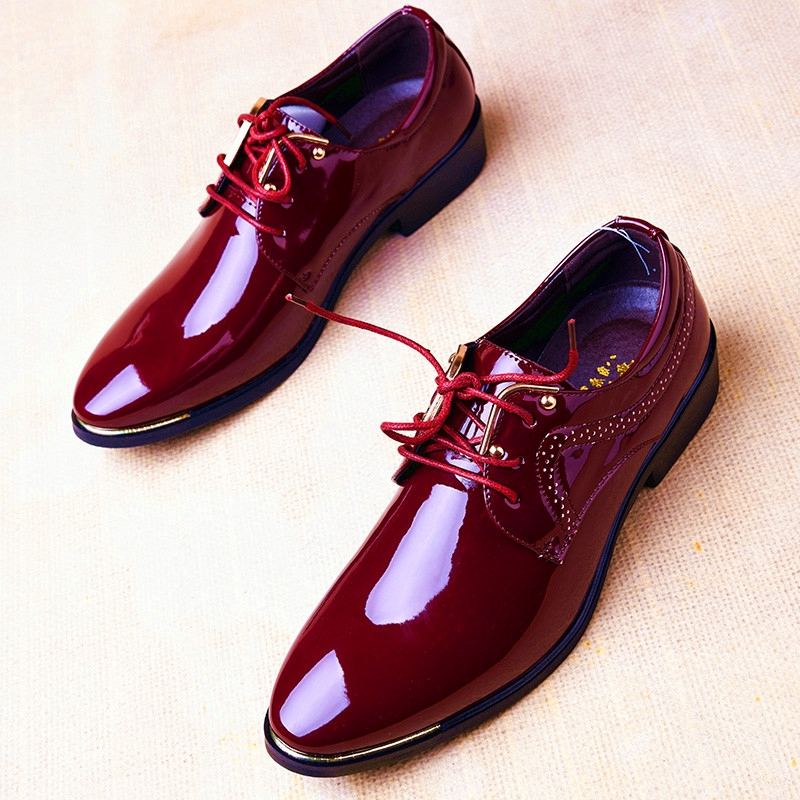 the red leather shoes