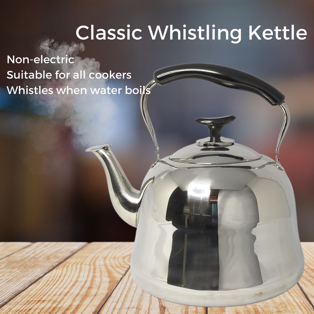 [SG]Classic stainless steel kettle/nonelectric kettle/kettle Shopee