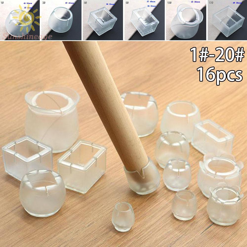 Chair Leg Cover Pads Silicone Chair Leg Feet Furniture Covers Floor