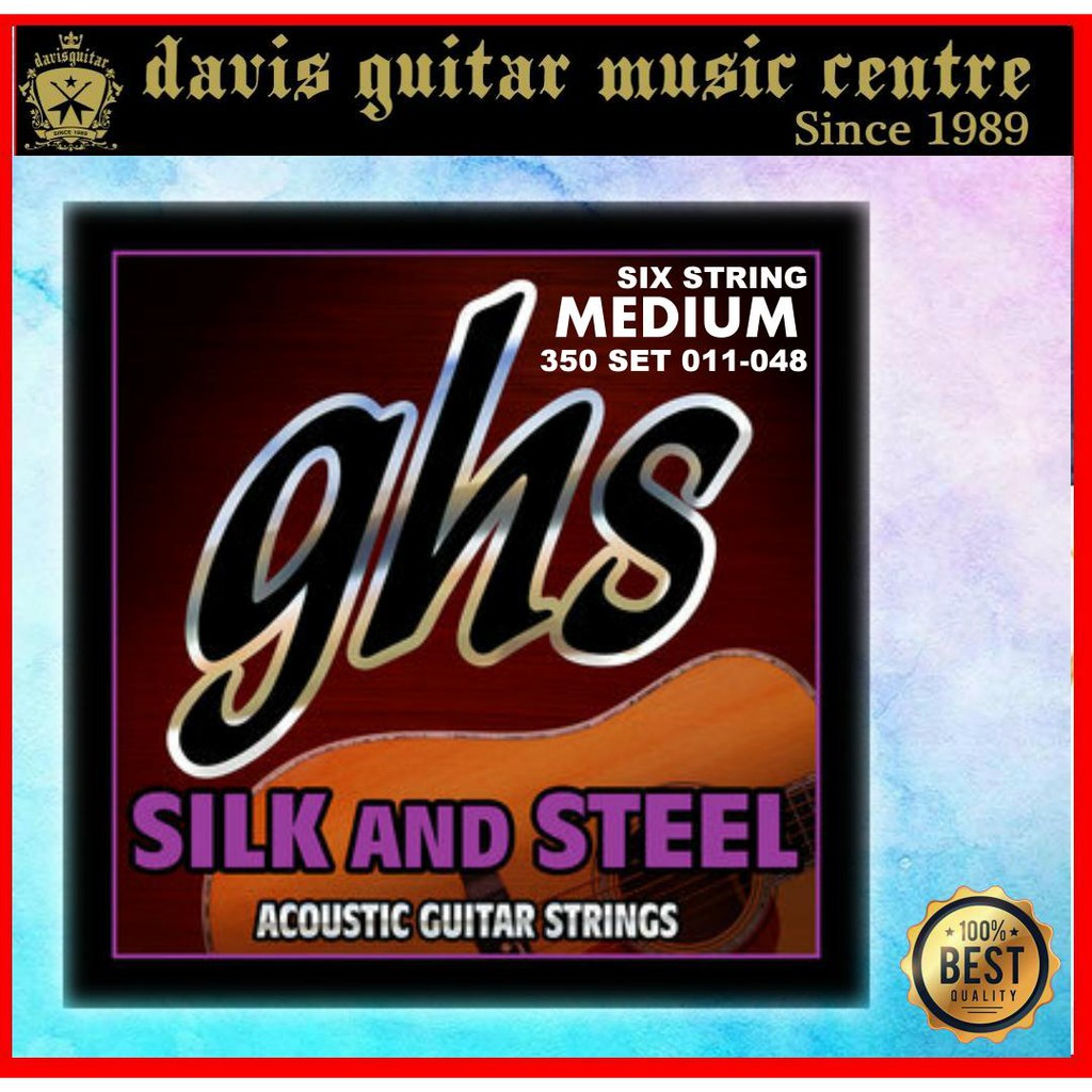 GHS 011048 Silk and Steel Acoustic Guitar String Shopee Singapore