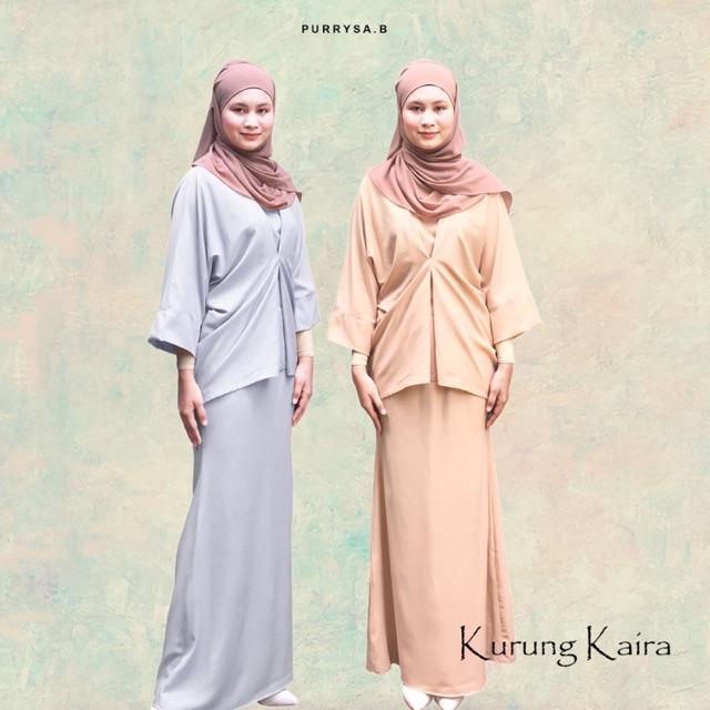 Kurung Kaira By Purrysa B Ready Stok Shopee Singapore