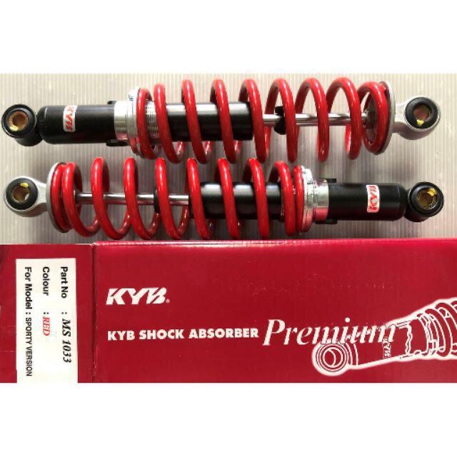 Shop Malaysia Kyb Kayaba Rear Shock Absorber Ms1033 Honda Ex5 Yamaha Rxz Wave125 Red 315mm Shopee Singapore