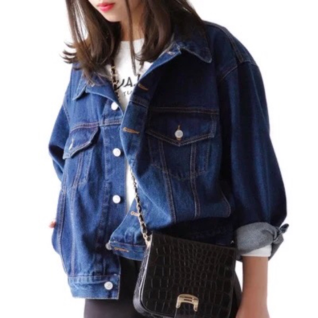 Dark Denim Jacket Shopee Singapore