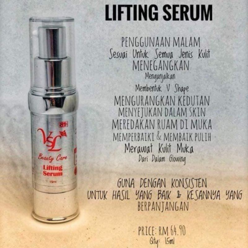 Shop Malaysia Vsl Beautycare Vitamin C Lightening Lifting Serum Shopee Singapore