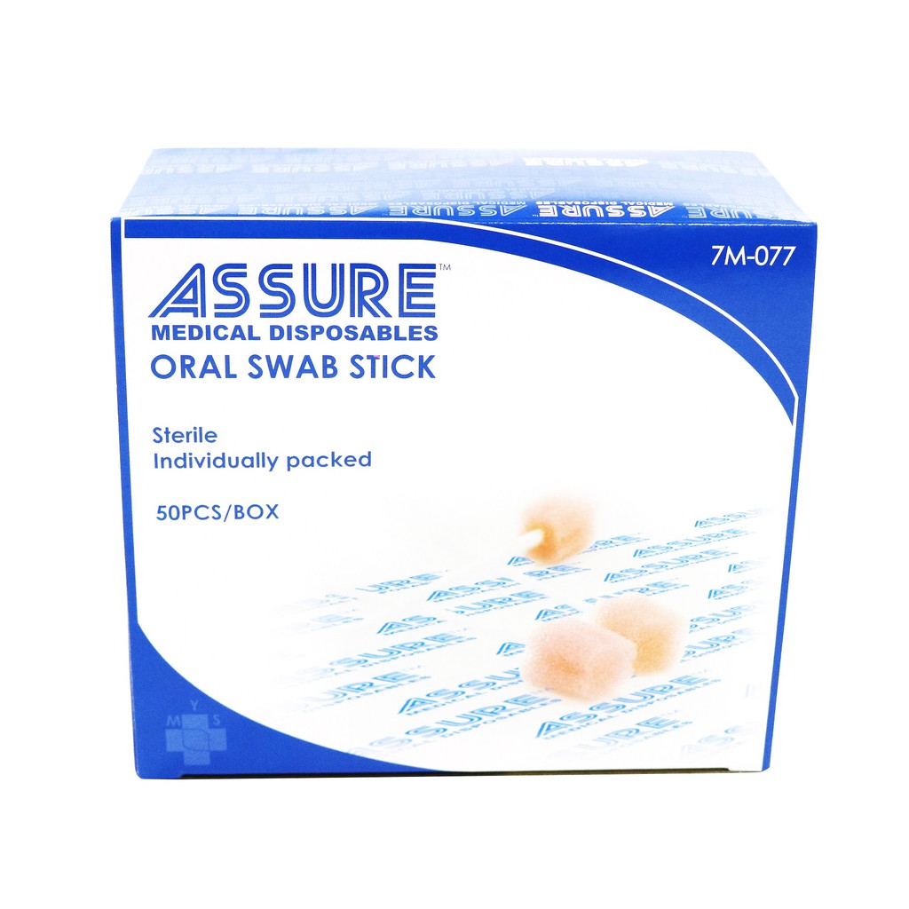 Assure Oral Swab Sticks (Blush Pink) (50Pcs/box) Shopee Singapore