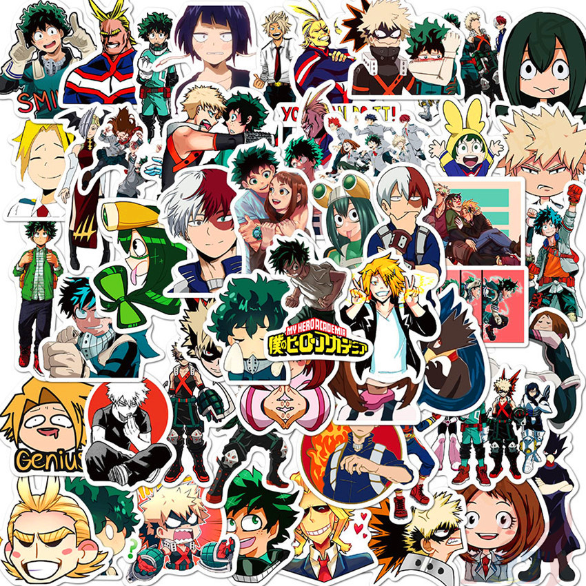 My Hero Academia - Series 01 Anime Cartoon Stickers 50Pcs/Set Midoriya ...