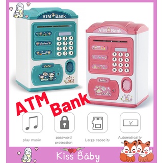 💥ATM Bank💥 Children's Saving ATM Saving box Pig Bank Electronic Gift for Children,With Music