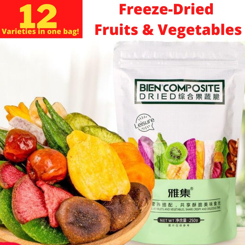 Local Seller Best Selling Snacks Freeze Dried Fruits Vegetables Dried Fruit And Vegetable 12 Varieties Healthy Snack Shopee Singapore