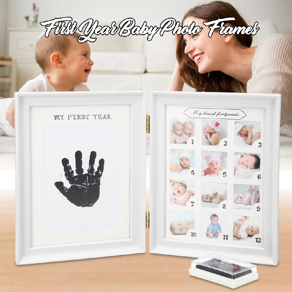 my first handprint footprint frame set