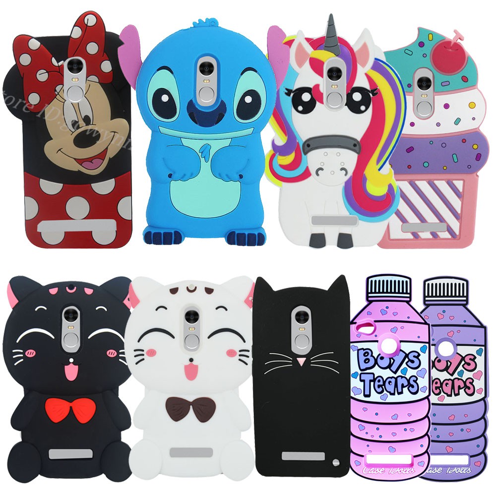 Casing for Xiaomi Redmi Note 4 Note 4X Cartoon 3D Silicone Back Phone Case  Cover | Shopee Singapore