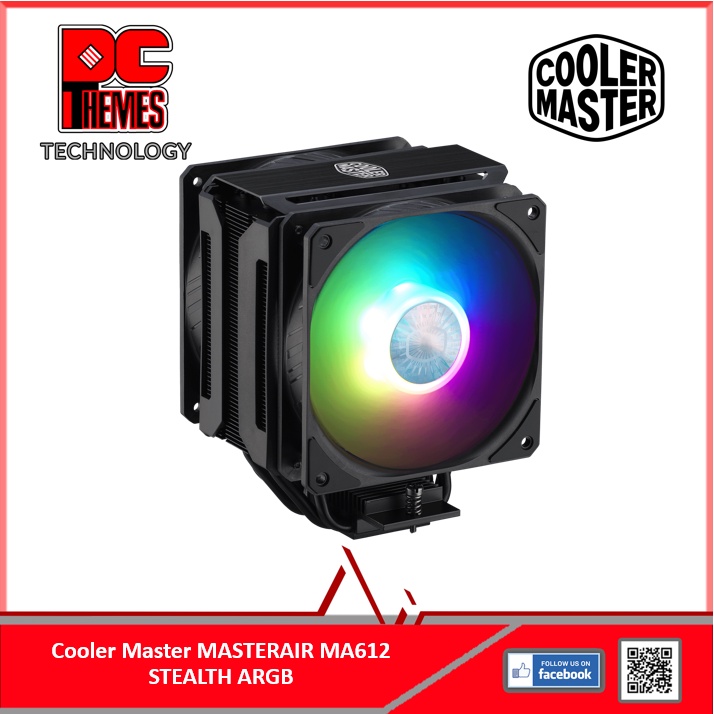 COOLERMASTER MASTERAIR MA612 STEALTH ARGB CPU Cooler Shopee Singapore