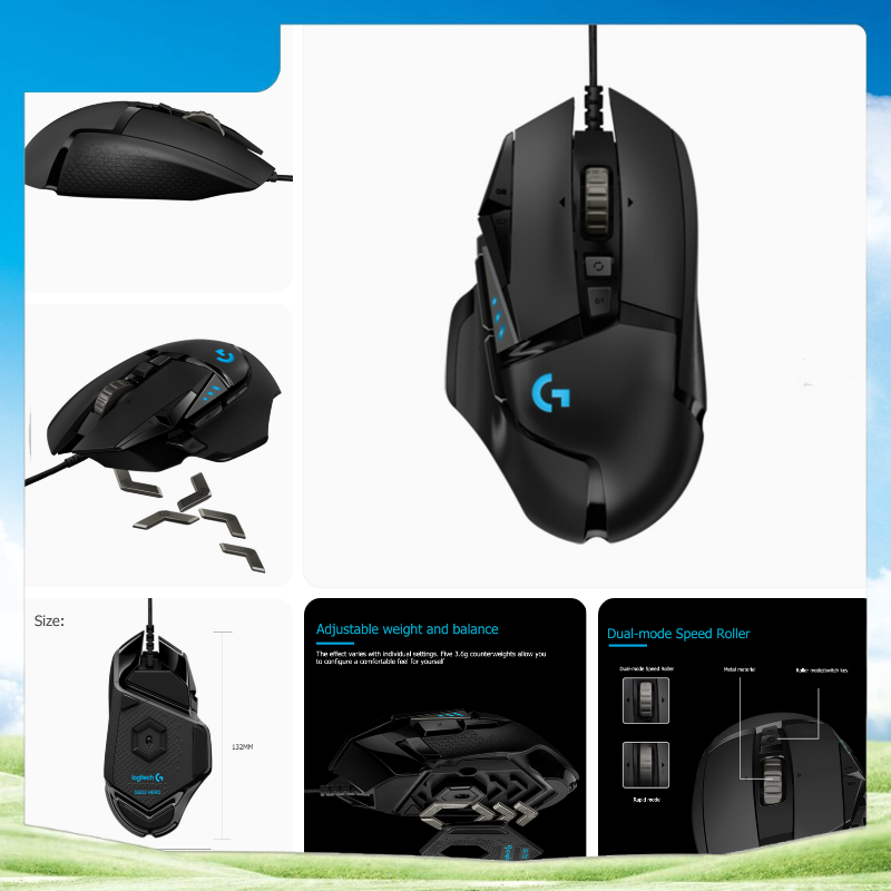 Betterdeals Logitech G502 M90 G102 M100r G403 G402 G302 G90 Mx518 G300s Hero Gaming Mouse Programm Shopee Singapore