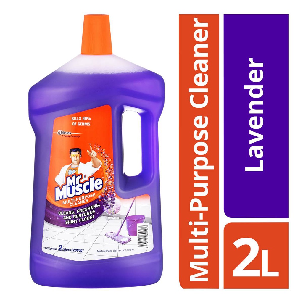 Mr Muscle Multi Purpose Cleaner, Lavender, 2L Shopee Singapore