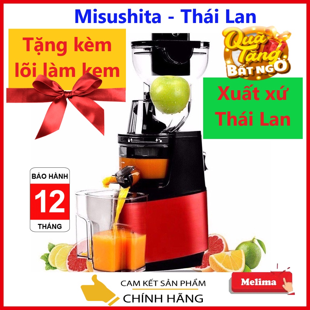 Máy ép chậm trái cây hoa quả Misushita ép được tất cả các loại rau củ