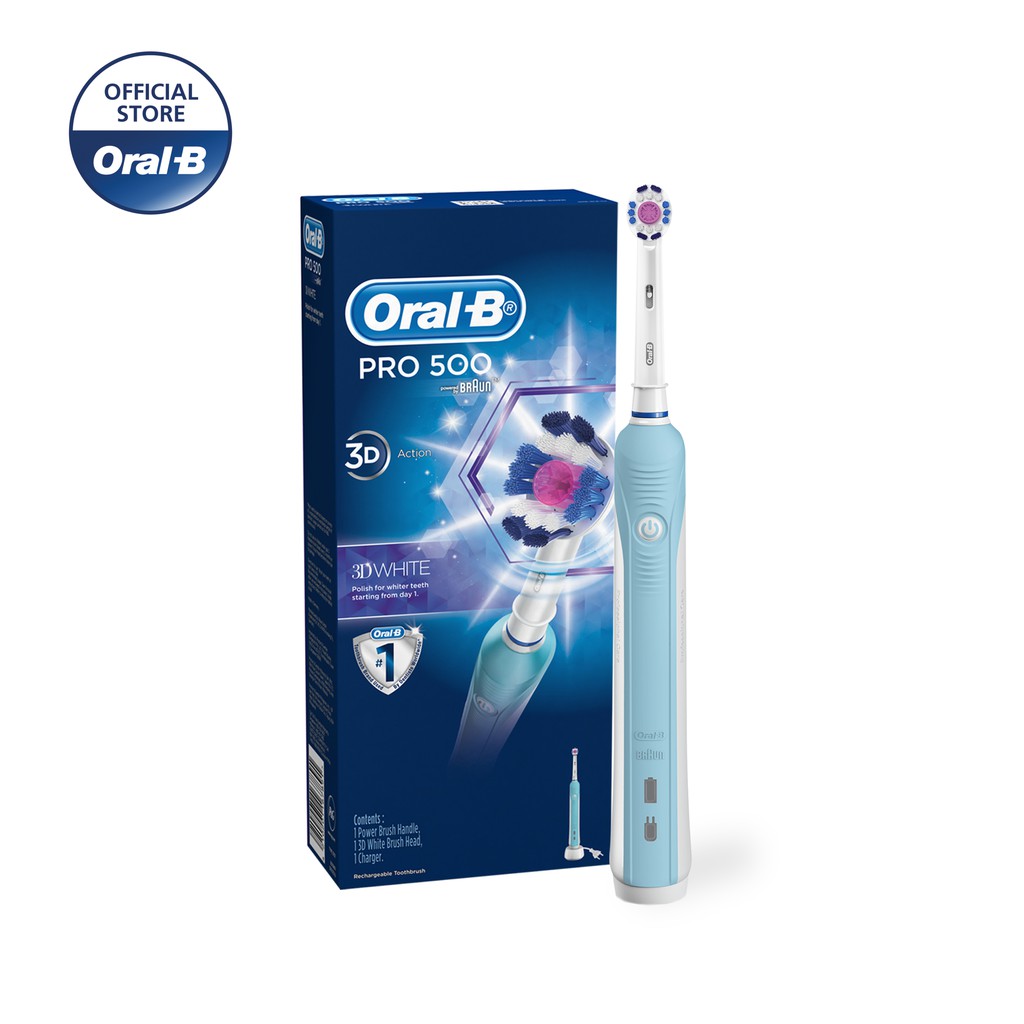 oral b white and clean electric toothbrush