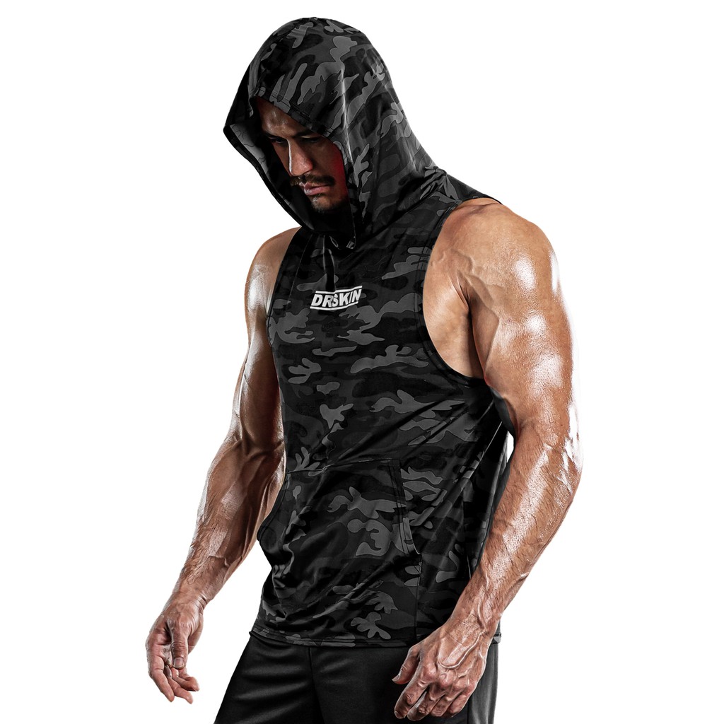 hooded workout shirt