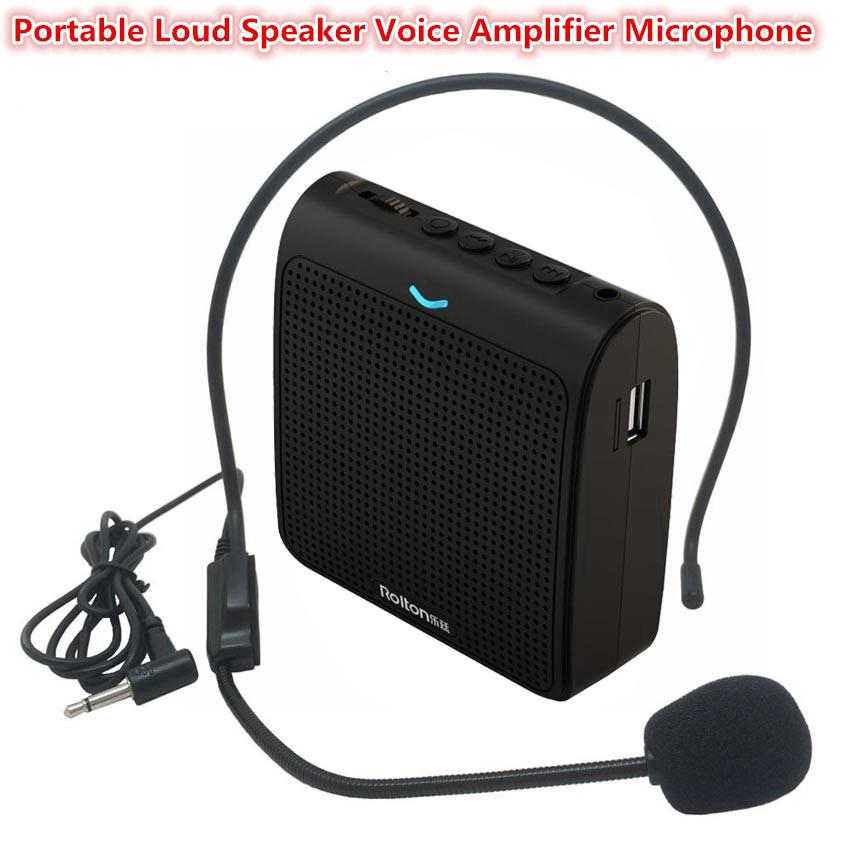 Rolton K100 Portable Loud Speaker Mini Voice Amplifier Microphone Tour Guid Teacher Presenter