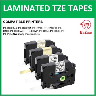 Compatible Brother TAPES for Label Maker TZe- 131 231 611 621 631 335 535 435 111 211 121 221 141 241 FA3 FA3R