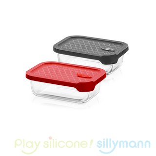 Korean Sillymann Microwave Oven Lightweight Glass Crisper Rectangle