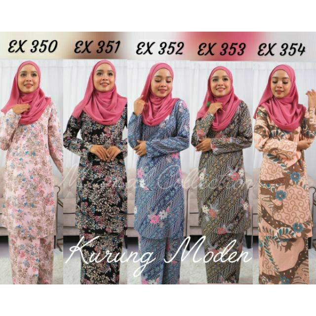  Kurung  Moden Cotton  EX 01 359 Baju  Kurung  Moden Eksklusif 