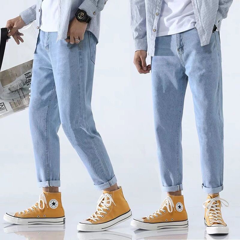 mens loose straight jeans