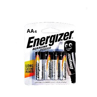 Energizer AA BP4 Power Alkaline Batteries. (4pcs/Card)