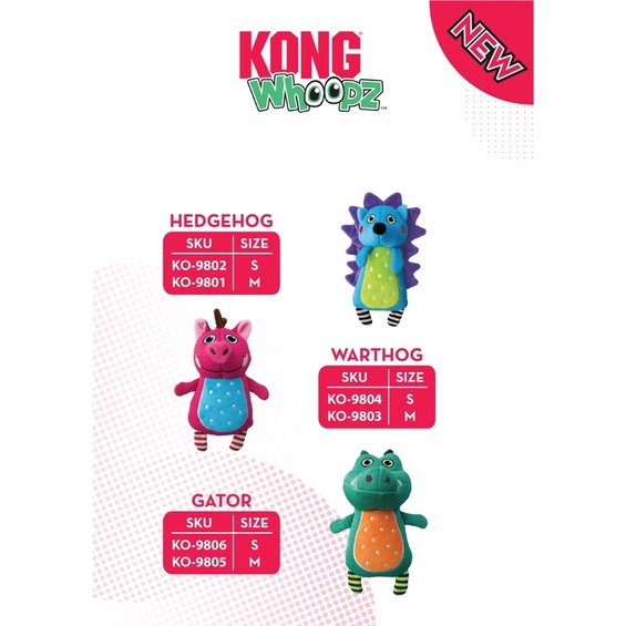 [NEW] KONG Whoopz Plush Toy for Dogs (2 sizes) Shopee Singapore