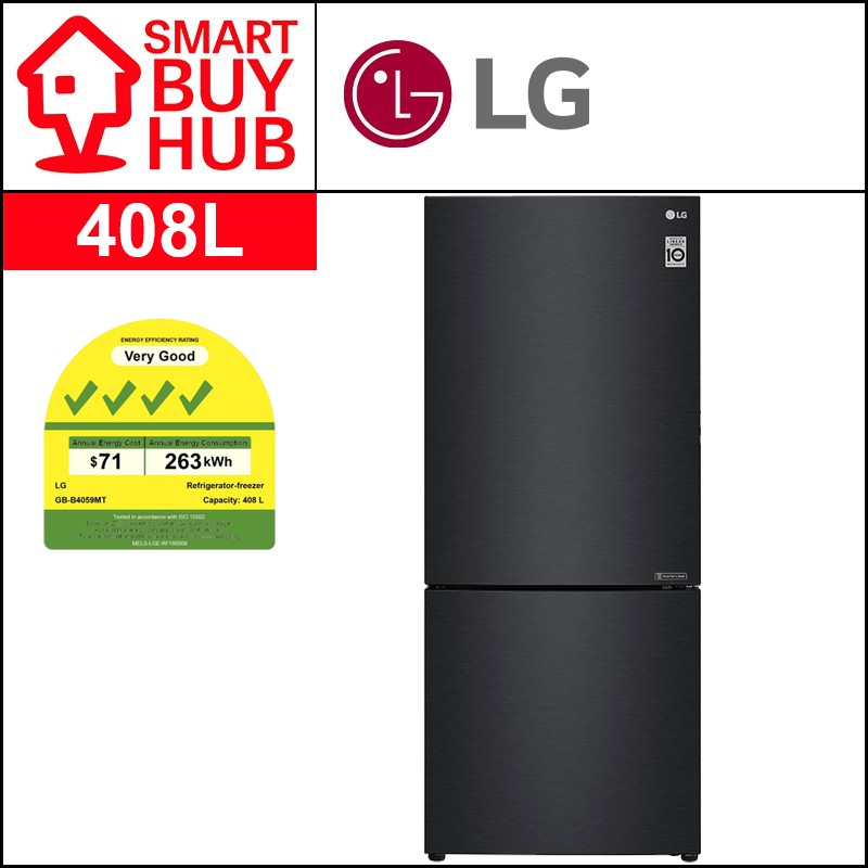 LG GBB4059MT 408L 2Door FRIDGE (4 Ticks) Shopee Singapore