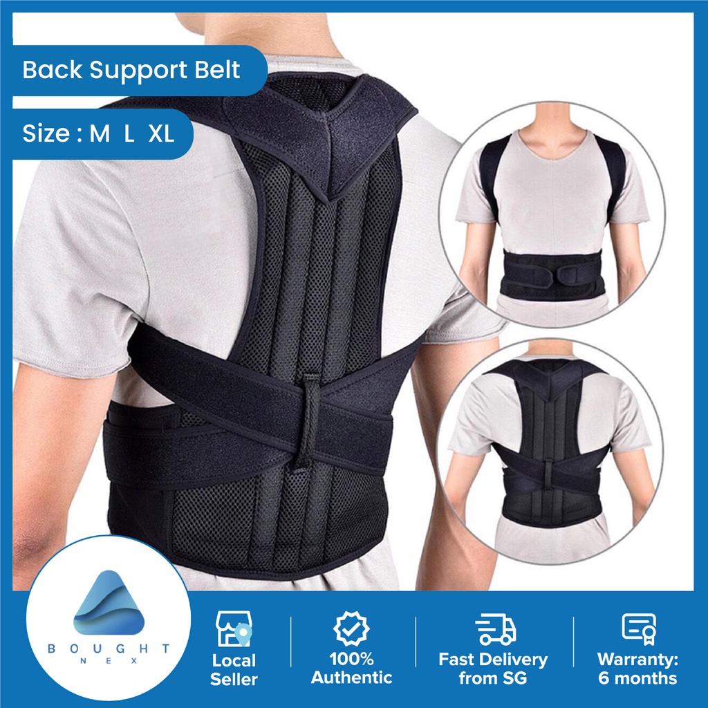 Adjustable Back Support Belt Posture Corrector Lumbar Spine Durable