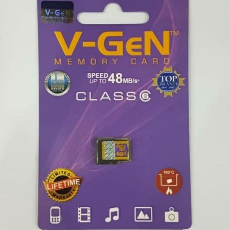 V Gen Memory Card 4gb 8gb 16gb 32gb Class 6 Top Brand Shopee Singapore