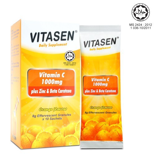 Vitasen Vitamin C 1000mg Zinc Beta Carotene 10 S Shopee Singapore