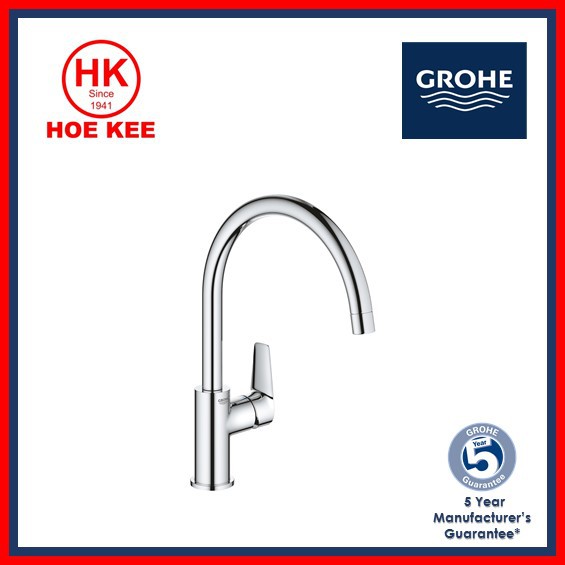 Grohe BauEdge Kitchen Sink Mixer 31233001 Shopee Singapore