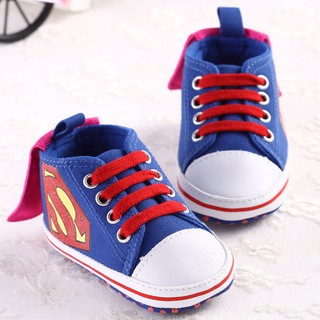 Baby Boy Cute Superman Casual Toddler Shoes #0