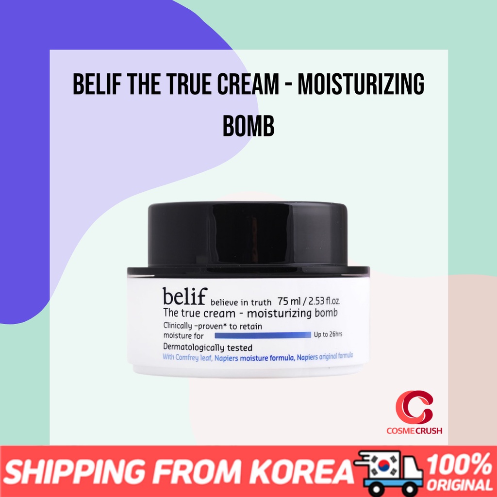 Belif The True Cream Moisturizing Bomb Aqua Bomb 75ml Shopee Singapore