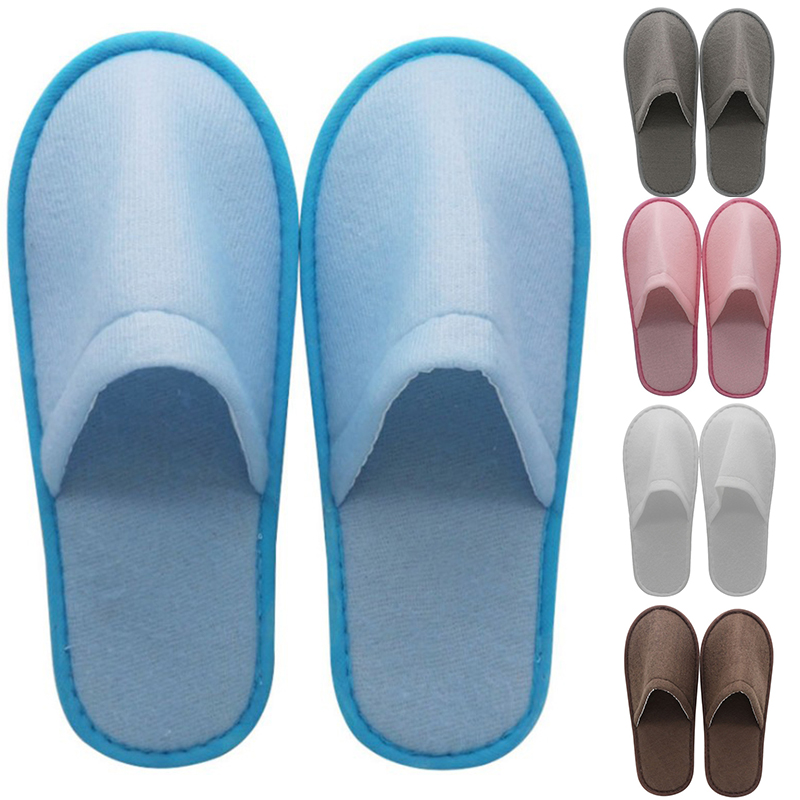 Wholesale 10-100pairs Women Hotel Disposable Slippers For Travel Salon Party SPA 