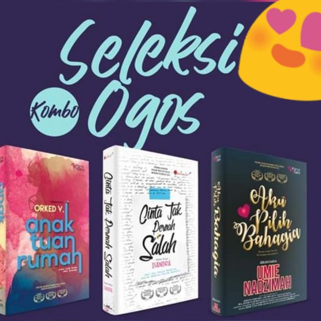 Novel Cinta Kombo Ogos 2019 Aku Pilih Bahagia Anak Tuan Rumah Cinta Tak Pern Shopee Singapore
