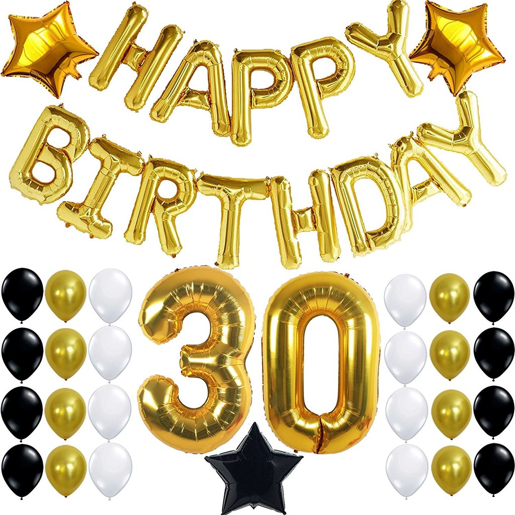 30th Birthday Party Decoration 30 Years Balloon 50th Birthday Him