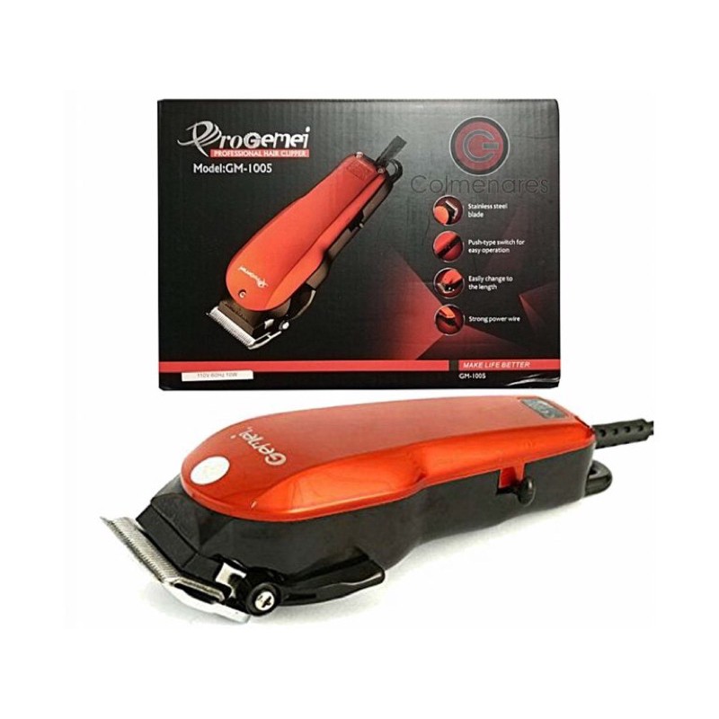 Progemei Geemy Heavy Duty Hair Clipper Mesin Potong Rambut Corded Wayer Panjang Barber Tools Ready Stock Malaysia Posfre Shopee Singapore