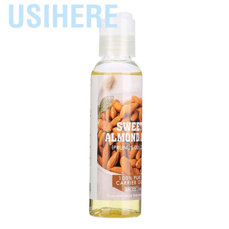 Usihere 118ml Pure Natural Sweet Almond Oil Cold Pressed Massage