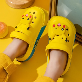 Pokémon Summer Children's Hole Shoes Cartoon Baotou Men Women Baby Home Anti-Slip Beach Sandals Slippers