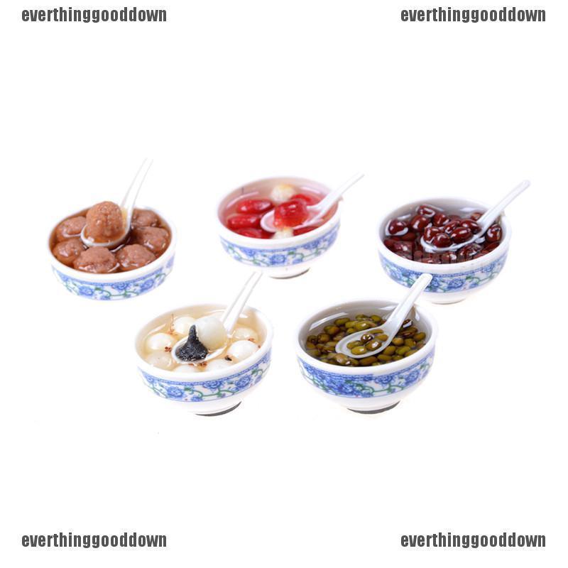 Yixuanmaoy 5pcs 1 12 Scale Dollhouse Miniature Chinese Food