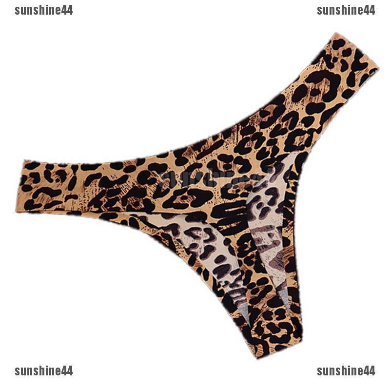 Women Sexy Leopard Panties Seamless Briefs G String Underwear Lingerie